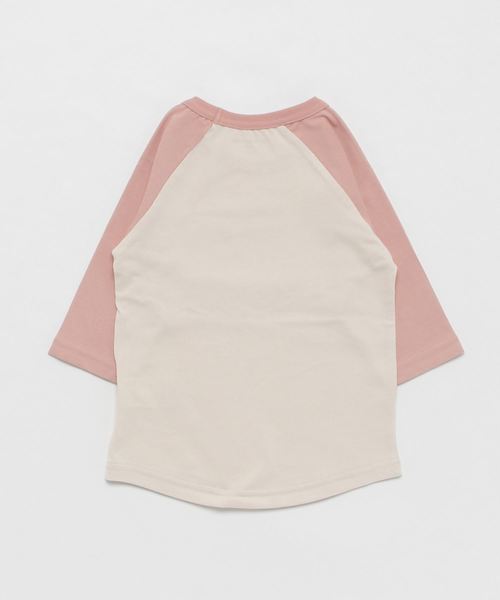 GLOBAL WORK（グローバルワーク）の「【キッズ】ラグランT/7分袖/778068（Tシャツ/カットソー・キッズ・ダークグレー/ライトピンク/ホワイト・LARGE/X-LARGE/MEDIUM/SMALL/XX-LARGE）」の4枚目の写真