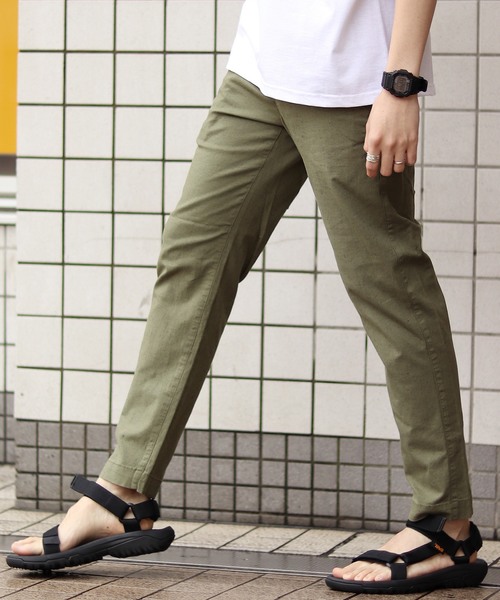 JOURNAL STANDARD relume(ジャーナルスタンダード レリューム)の「FLANDERS LINEN ウォッシャブルストレッチイージーパンツ#(その他パンツ・メンズ・スカイブルー/ベージュ/ネイビー/オリーブ/ブラウン系その他/キャメル・SMALL/MEDIUM/LARGE)」の4枚目の写真