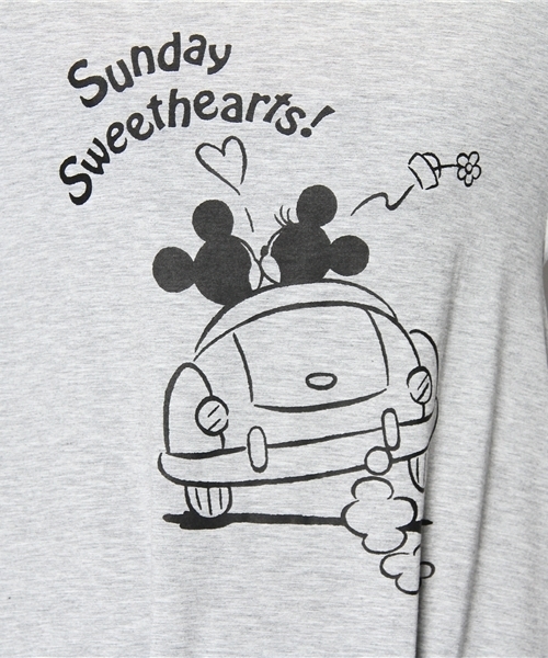 LOVE BOAT（ラブ・ボート）の「アシメMICKY Tシャツワンピース（ワンピース・レディース・ホワイト系/ブラック系1/グレー系2・FREE）」の10枚目の写真