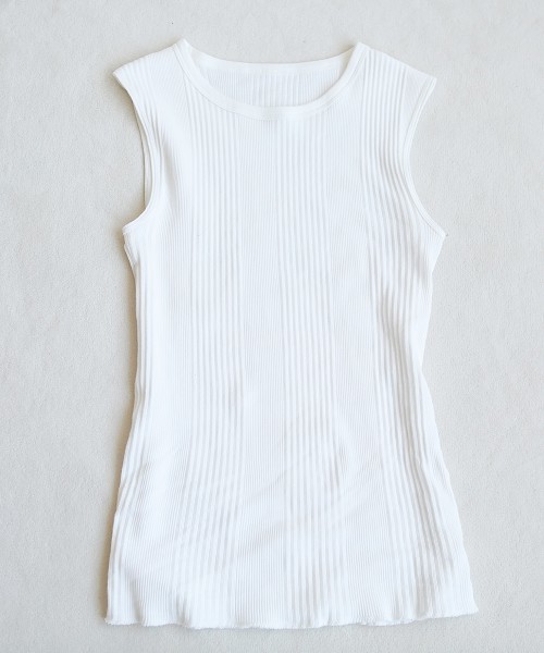 TODAYFUL（トゥデイフル）の「ランダムリブタンクトップ（タンクトップ・レディース・ホワイト/ブラック/グレー/モカ・FREE）」の11枚目の写真