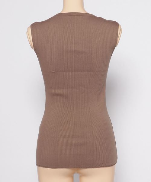 TODAYFUL（トゥデイフル）の「ランダムリブタンクトップ（タンクトップ・レディース・ホワイト/ブラック/グレー/モカ・FREE）」の6枚目の写真