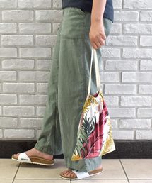 OLD BETTY'S | Leaf Pattern Print Purse Bag/リーフ 柄 プリント 巾着 袋 バッグ(エコバッグ/サブバッグ)