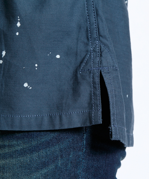 X-girl（エックスガール）の「ARMY SHIRT（シャツ/ブラウス・レディース・カモフラージュ/オリーブ/ネイビー・1/2）」の16枚目の写真