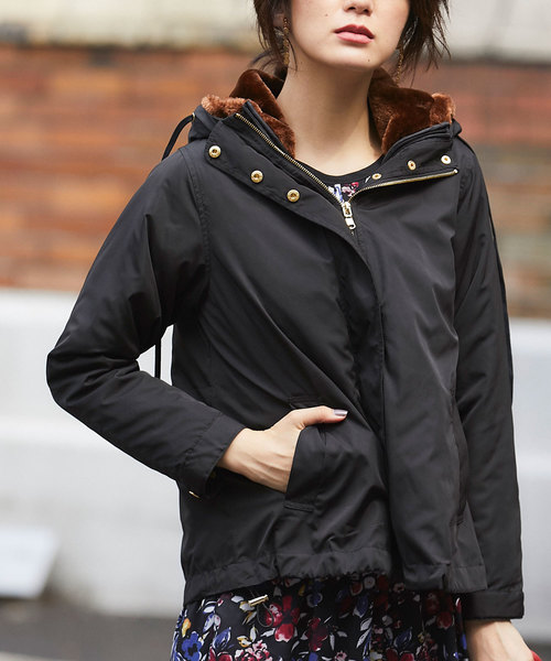 &. NOSTALGIA(アンドドットノスタルジア)の「ライナー付きファーマウンテンパーカー(マウンテンパーカー・レディース・ブラック/カーキ・FREE)」の8枚目の写真