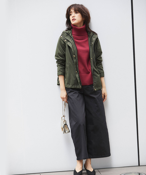 &. NOSTALGIA(アンドドットノスタルジア)の「ライナー付きファーマウンテンパーカー(マウンテンパーカー・レディース・ブラック/カーキ・FREE)」の11枚目の写真