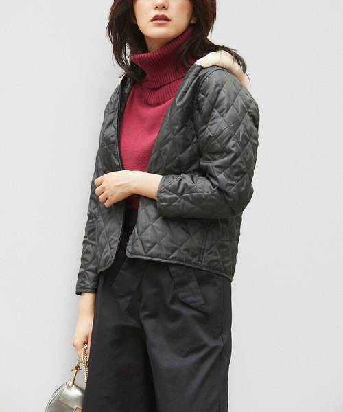 &. NOSTALGIA(アンドドットノスタルジア)の「ライナー付きファーマウンテンパーカー(マウンテンパーカー・レディース・ブラック/カーキ・FREE)」の15枚目の写真