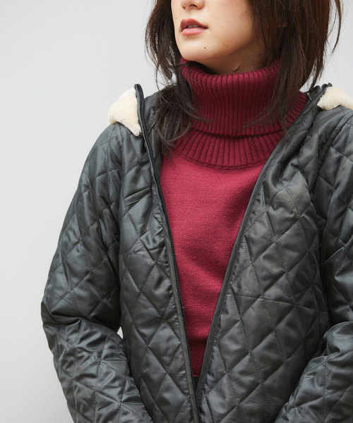 &. NOSTALGIA(アンドドットノスタルジア)の「ライナー付きファーマウンテンパーカー(マウンテンパーカー・レディース・ブラック/カーキ・FREE)」の17枚目の写真