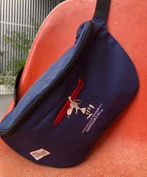 SNOOPY×OLD BETTY'S | SNOOPY Embroidery Body Bag(SURF BOARD)/スヌーピー 刺繍 ボディバッグ ウエストポーチ サーフボード(ボディバッグ/ウエストポーチ)