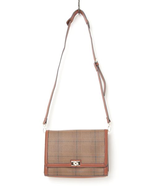 N.(N. Natural Beauty Basic)(エヌエヌナチュラルビューティーベーシック)の「3roomチェックショルダーバッグ(ショルダーバッグ・レディース・グレー系その他/ブラウン系その他・フリ-)」の7枚目の写真