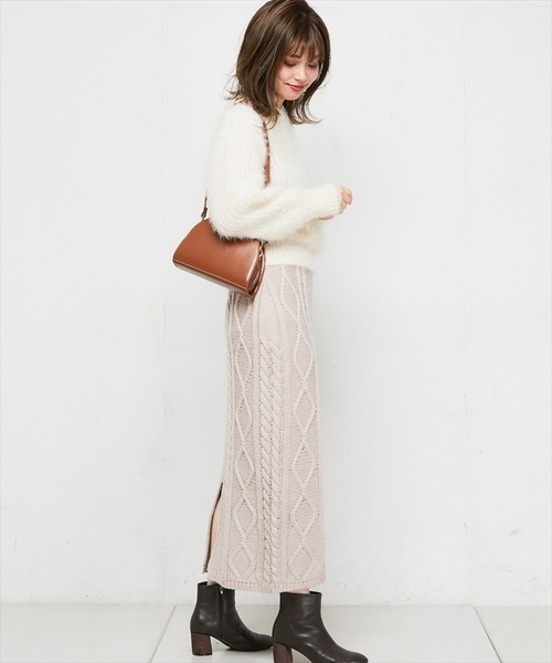 natural couture(ナチュラルクチュール)の「キラキララメニット(ニット/セーター・レディース・ベージュ/パープル/アイボリー/ラベンダー・FREE)」の8枚目の写真