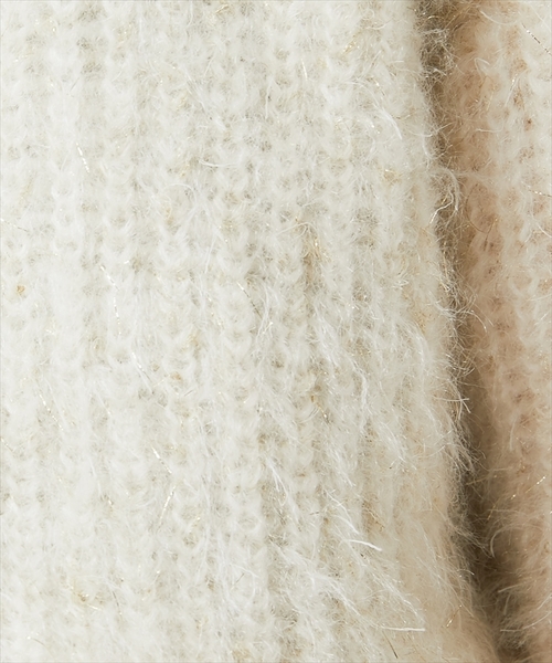 natural couture(ナチュラルクチュール)の「キラキララメニット(ニット/セーター・レディース・ベージュ/パープル/アイボリー/ラベンダー・FREE)」の11枚目の写真