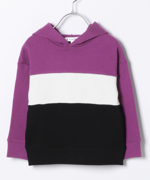 GLOBAL WORK(グローバルワーク)の「【キッズ】キリカエドロップソデPK/821232(パーカー・キッズ・ブラック/レッド/ライトパープル・SMALL/MEDIUM/LARGE/X-LARGE/XX-LARGE)」の3枚目の写真