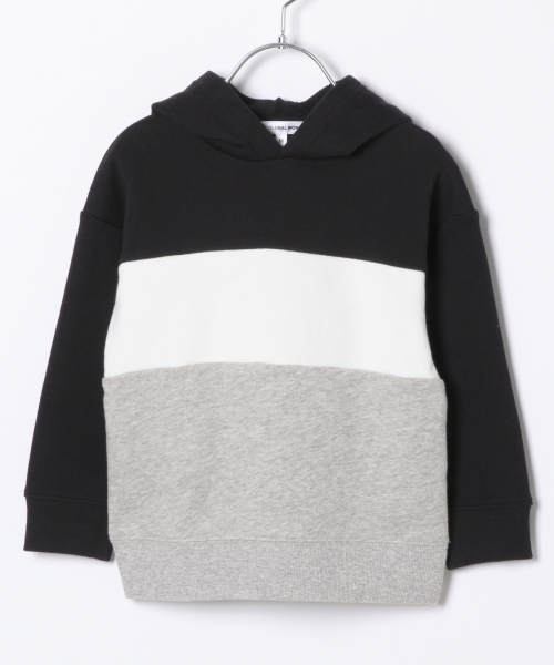 GLOBAL WORK(グローバルワーク)の「【キッズ】キリカエドロップソデPK/821232(パーカー・キッズ・ブラック/レッド/ライトパープル・SMALL/MEDIUM/LARGE/X-LARGE/XX-LARGE)」の2枚目の写真