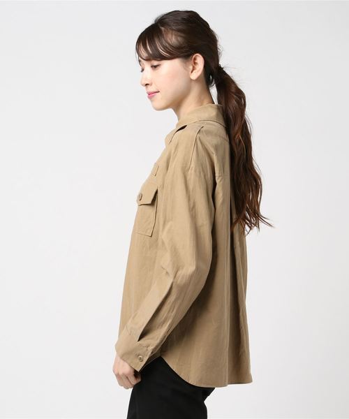 Banner Barrett（バナーバレット）の「MILITARY CLOTH　BL（シャツ/ブラウス・レディース・ベージュ・38）」の3枚目の写真
