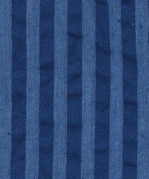 Cricket（クリケット）の「「Cricket」クリケット インディゴ染め ウォッシュ加工 ストライプ柄 半袖ボタンダウンカラーシャツ 日本製（シャツ/ブラウス・メンズ・ブルー・L/LL/M）」の3枚目の写真