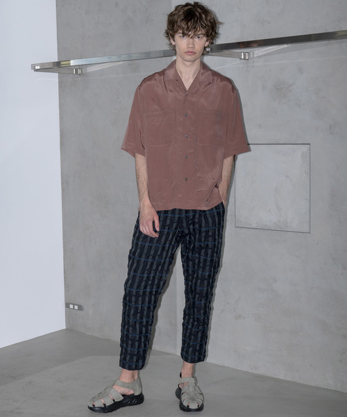 MAISON SPECIAL（メゾンスペシャル）の「縮絨テックファブリックテーパードパンツ 【MAISON SPECIAL/メゾンスペシャル】（その他パンツ・メンズ・ブラック/グレー/ネイビー・44/46/48）」の15枚目の写真