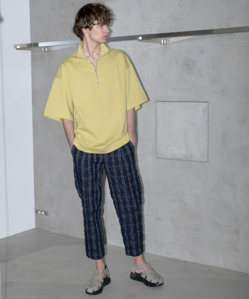 MAISON SPECIAL（メゾンスペシャル）の「縮絨テックファブリックテーパードパンツ 【MAISON SPECIAL/メゾンスペシャル】（その他パンツ・メンズ・ブラック/グレー/ネイビー・44/46/48）」の14枚目の写真