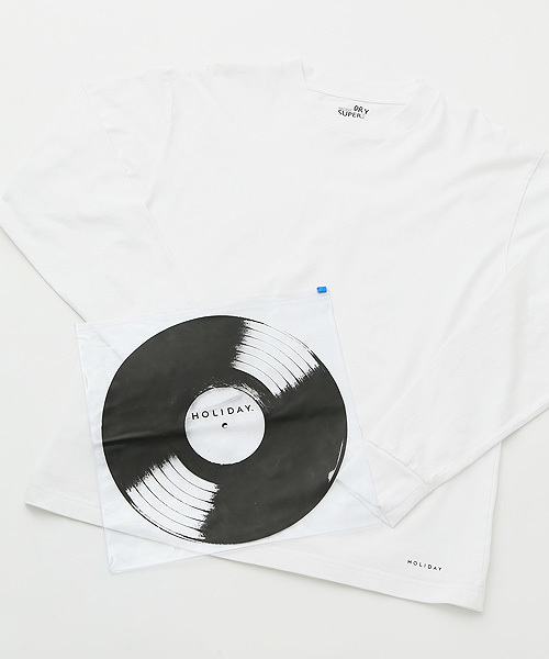 HOLIDAY(ホリデイ)の「SUPER FINE DRY PACK L/S T-SHIRT スパーファインドライパックロングスリーブTシャツ(Tシャツ/カットソー)」|ホワイト