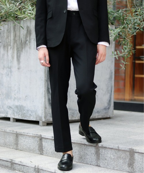 417 EDIFICE（フォーワンセブンエディフィス）の「ストレッチサッカー スペシャル セットアップ（テーラードジャケット・メンズ・ブラック/ネイビー/ダークブルー・SMALL/MEDIUM/LARGE）」の7枚目の写真