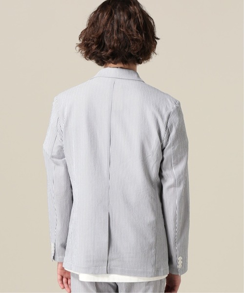 417 EDIFICE（フォーワンセブンエディフィス）の「ストレッチサッカー スペシャル セットアップ（テーラードジャケット・メンズ・ブラック/ネイビー/ダークブルー・SMALL/MEDIUM/LARGE）」の18枚目の写真