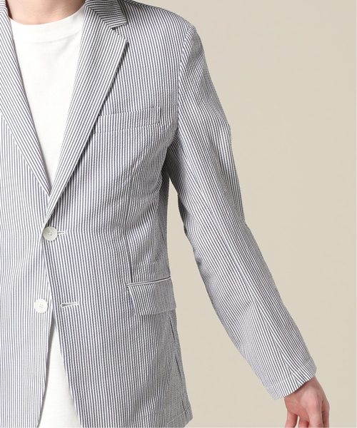 417 EDIFICE（フォーワンセブンエディフィス）の「ストレッチサッカー スペシャル セットアップ（テーラードジャケット・メンズ・ブラック/ネイビー/ダークブルー・SMALL/MEDIUM/LARGE）」の21枚目の写真