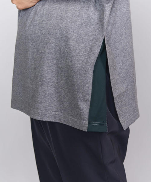 EN ROUTE(アンルート)の「<EN ROUTE(アンルート)>コットンテンジク スリットテープ グレー(Tシャツ/カットソー・メンズ・グレー・3/1/2)」の11枚目の写真