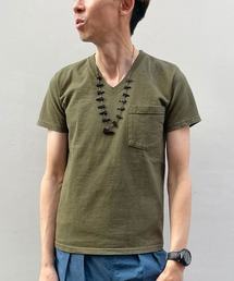 【MADE IN USA】S/S V-NECK POCKET TEE /ショートスリーブ Ｖネック ポケット Ｔ