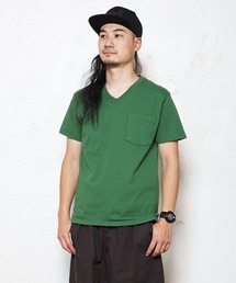 【MADE IN USA】S/S V-NECK POCKET TEE /ショートスリーブ Ｖネック ポケット Ｔ