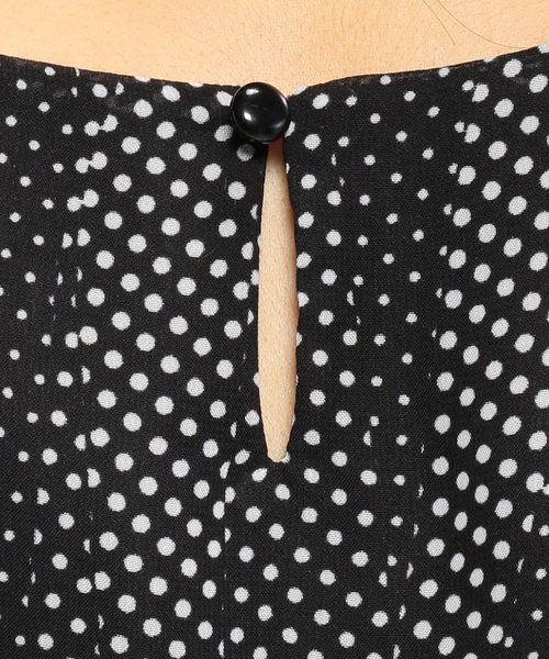 A/C DESIGN BY ALPHA CUBIC（エーシーデザインバイアルファキュービック）の「【WASHABLEシリーズ】ドットプリントブラウス（シャツ/ブラウス・レディース・オフホワイト/ベージュ/ネイビー/ブラック・11号/9号）」の11枚目の写真