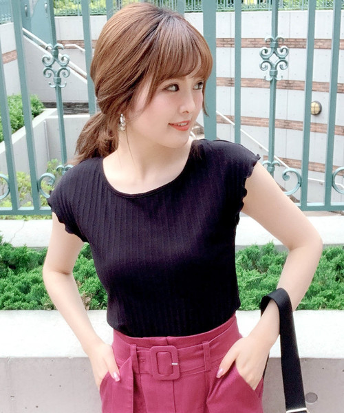 archives（アルシーヴ）の「バックリボンプルオーバー（Tシャツ/カットソー・レディース・オフホワイト/ブラック/モカ・MEDIUM）」の14枚目の写真