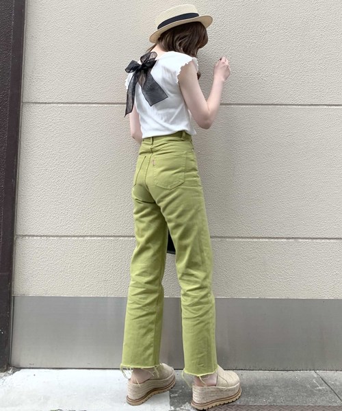 archives（アルシーヴ）の「バックリボンプルオーバー（Tシャツ/カットソー・レディース・オフホワイト/ブラック/モカ・MEDIUM）」の13枚目の写真