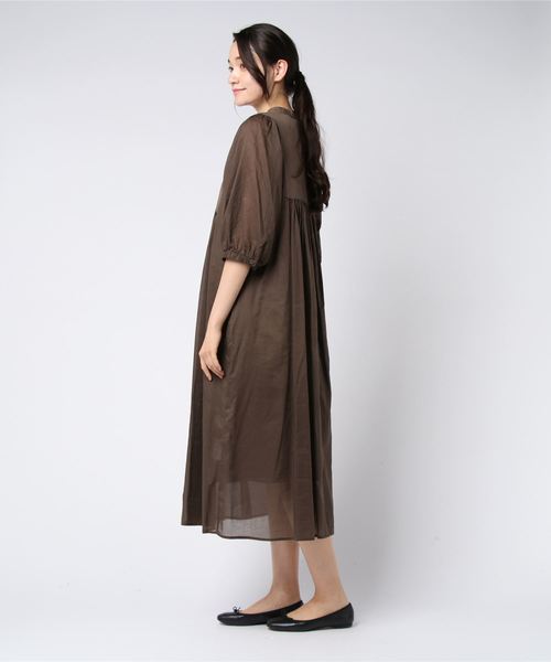 円高還元のtristesse アデュートリステス のファッション Tristesse ワンピース ドレス 異素材mixワンピース ワンピース Adieu Adieu セール ワンピース