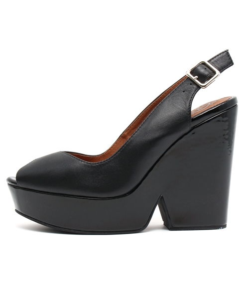 LIMITLESS LUXURY(リミットレスラグジュアリー)の「BACKストラップウェッジ。(サンダル・レディース・ブラック/ホワイト/ネイビー・36/38/37)」の9枚目の写真