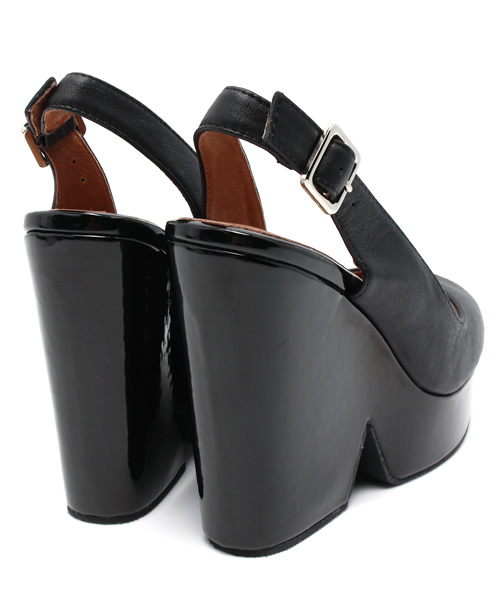 LIMITLESS LUXURY(リミットレスラグジュアリー)の「BACKストラップウェッジ。(サンダル・レディース・ブラック/ホワイト/ネイビー・36/38/37)」の11枚目の写真