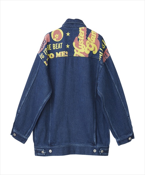 HYSTERIC GLAMOUR（ヒステリックグラマー）の「POSTER SCRATCHビッグGジャン（デニムジャケット・レディース・ダークインディゴブルー・FREE）」の2枚目の写真