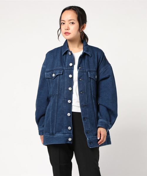 HYSTERIC GLAMOUR（ヒステリックグラマー）の「POSTER SCRATCHビッグGジャン（デニムジャケット・レディース・ダークインディゴブルー・FREE）」の12枚目の写真