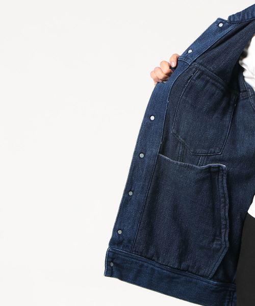 HYSTERIC GLAMOUR（ヒステリックグラマー）の「POSTER SCRATCHビッグGジャン（デニムジャケット・レディース・ダークインディゴブルー・FREE）」の9枚目の写真
