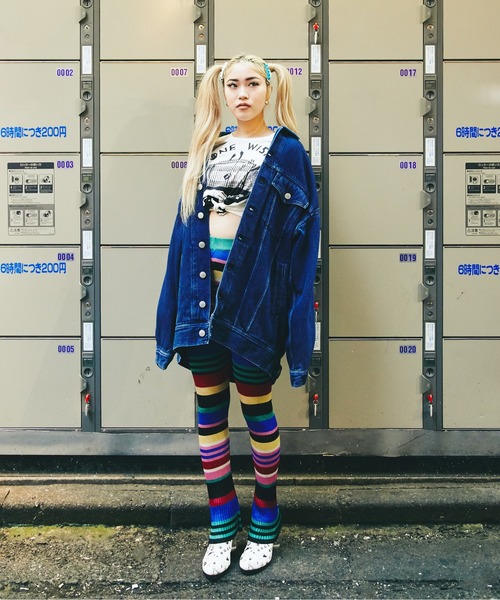 HYSTERIC GLAMOUR（ヒステリックグラマー）の「POSTER SCRATCHビッグGジャン（デニムジャケット・レディース・ダークインディゴブルー・FREE）」の6枚目の写真