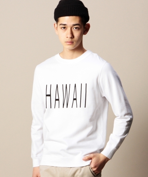 BEAUTY&YOUTH UNITED ARROWS(ビューティーアンドユースユナイテッドアローズ)の「BY ライトスウェット ロゴ クルーネック(スウェット・メンズ・ネイビー/グレー/ホワイト・X-LARGE/LARGE/SMALL/MEDIUM)」の1枚目の写真