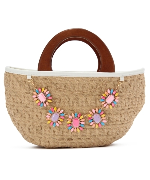 Another Edition(アナザーエディション)の「AE BJ BSK(かごバッグ・レディース・ピンク/イエロー・フリー)」の2枚目の写真