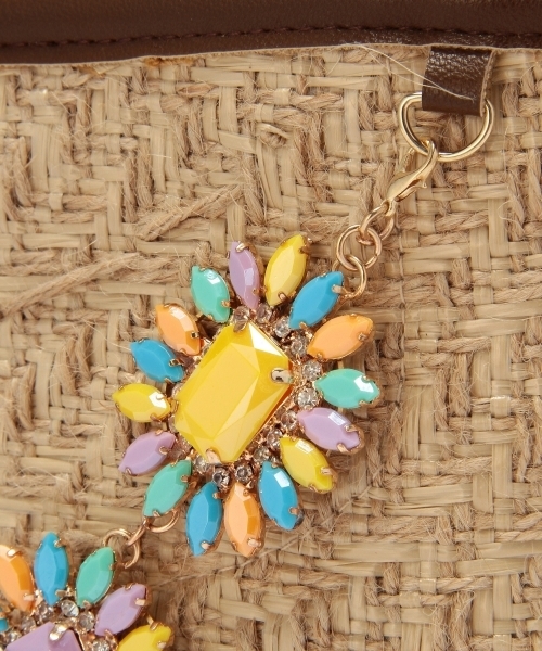 Another Edition(アナザーエディション)の「AE BJ BSK(かごバッグ・レディース・ピンク/イエロー・フリー)」の13枚目の写真