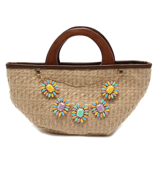 Another Edition(アナザーエディション)の「AE BJ BSK(かごバッグ・レディース・ピンク/イエロー・フリー)」の6枚目の写真