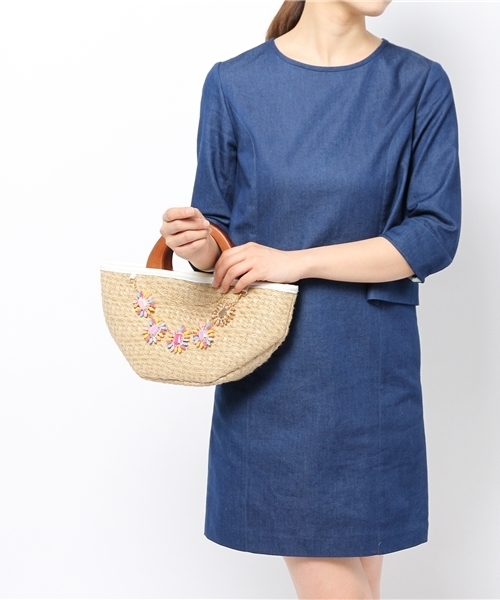 Another Edition(アナザーエディション)の「AE BJ BSK(かごバッグ・レディース・ピンク/イエロー・フリー)」の9枚目の写真