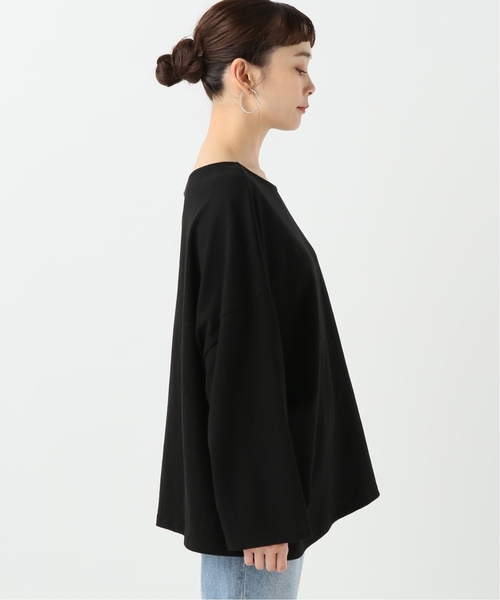 JOURNAL STANDARD relume(ジャーナルスタンダード レリューム)の「ワンショルビッグトップス(Tシャツ/カットソー・レディース・ブラック/アイボリー・FREE)」の9枚目の写真