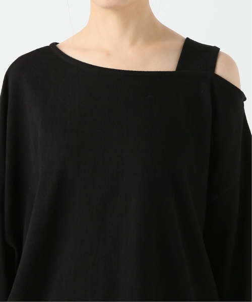 JOURNAL STANDARD relume(ジャーナルスタンダード レリューム)の「ワンショルビッグトップス(Tシャツ/カットソー・レディース・ブラック/アイボリー・FREE)」の10枚目の写真