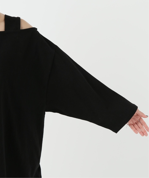 JOURNAL STANDARD relume(ジャーナルスタンダード レリューム)の「ワンショルビッグトップス(Tシャツ/カットソー・レディース・ブラック/アイボリー・FREE)」の12枚目の写真