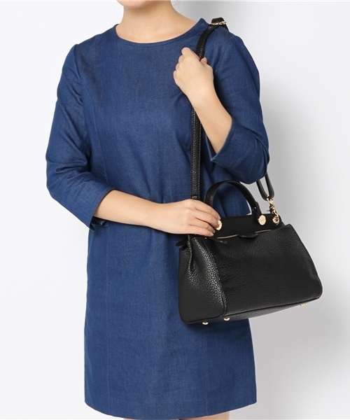 ROSE BUD（ローズバッド）の「(ROSE BUD)2403098 PU SMALL HANDBAG（ハンドバッグ・レディース・ブラック/ネイビー/レッド/アイボリー・ONE SIZE）」の12枚目の写真