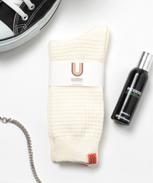 UNIVERSAL OVERALL | 【UNIVERSAL OVERALL】USAコットンワッフルクルーソックス 靴下 LU-005A LU-403A(ソックス/靴下)