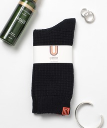UNIVERSAL OVERALL（ユニバーサルオーバーオール）の「【UNIVERSAL OVERALL】USAコットンワッフルクルーソックス 靴下 LU-005A LU-403A（ソックス/靴下・メンズ）」