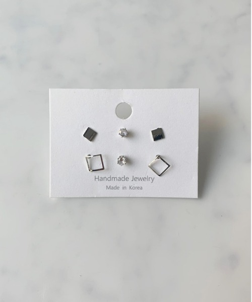 Port(ポート)の「ミニモチーフ セットピアス(ピアス(両耳用)・レディース・ブラック/レッド/シルバー/シルバー系その他/シルバー系その他2/シルバー系その他3/ゴールド/ゴールド系その他/ゴールド系その他2/ゴールド系その他3・FREE)」の5枚目の写真